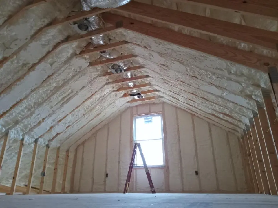 Spray foam roofing application for Crawl Space Insulation project in West Brandywine